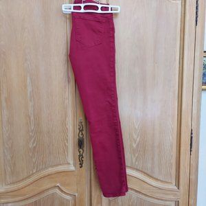 J Brand Skinny Leg Black Cherry Jeans 27